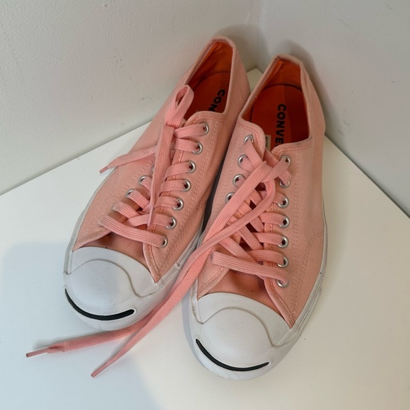 Converse Jack Purcell pink shoes - Picture 1 of 10